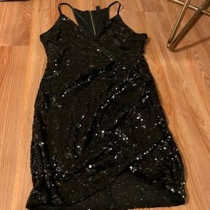 Windsor Womens Black Sequins Dress size:L